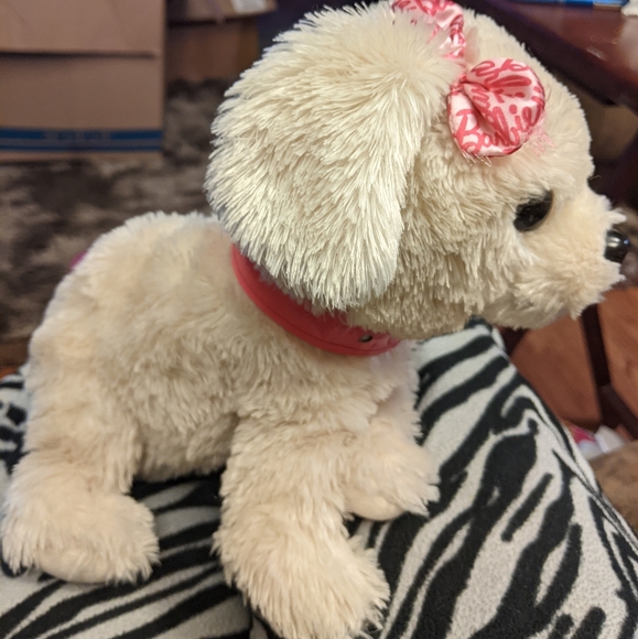 BARBIE Dog Glam Girl Plush Working Interactive Dog Light Up collar Just Play - Picture 4 of 12